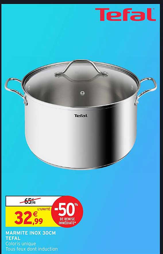 MARMITE INOX 30CM Tefal