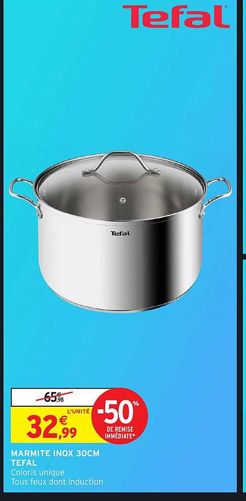 MARMITE INOX 30CM TEFAL