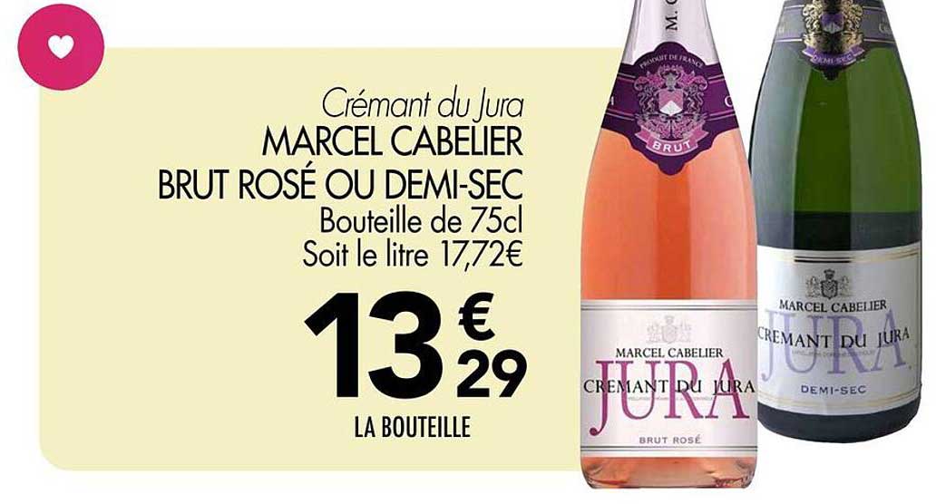 MARSEL CABELIER BRUT ROSE OU DEMI-SEC