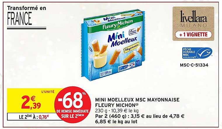 MINI MOELLEUX MSC MAYONNAISE FLEURY MICHON