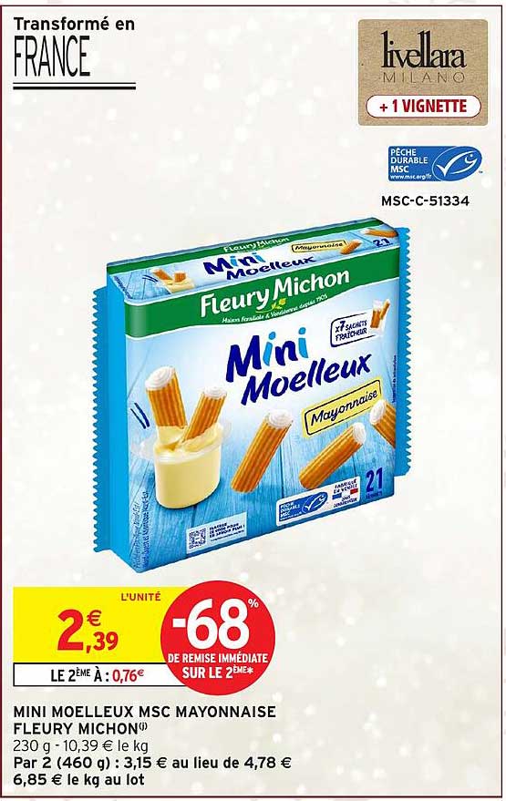 MINI MOELLEUX MSC MAYONNAISE FLEURY MICHON