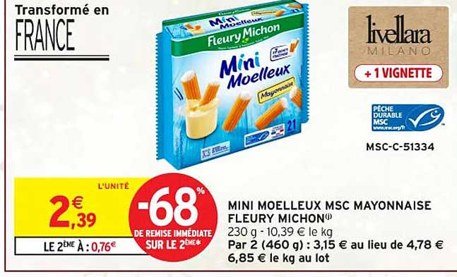 MINI MOELLEUX MSC MAYONNAISE FLEURY MICHON