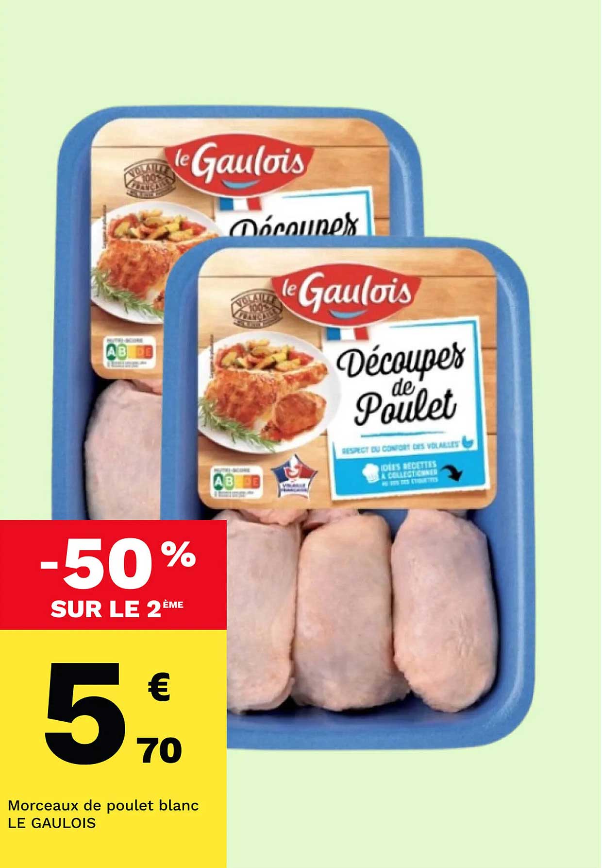 Morceaux de poulet blanc LE GAULOIS