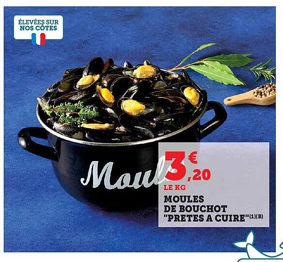 MOULES DE BOUCHOT "PRETES A CUISER"