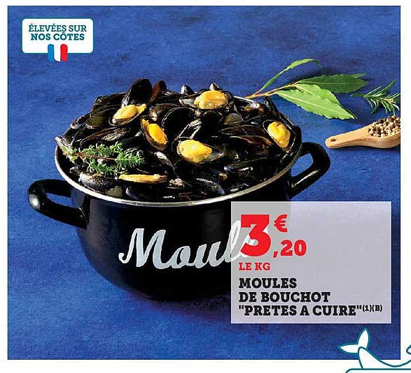 MOULES DE BOUCHOT "PRETES A CUISER"