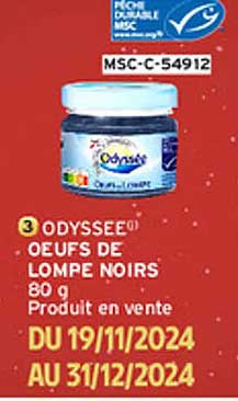 Odyssee Oeufs de lompe noirs