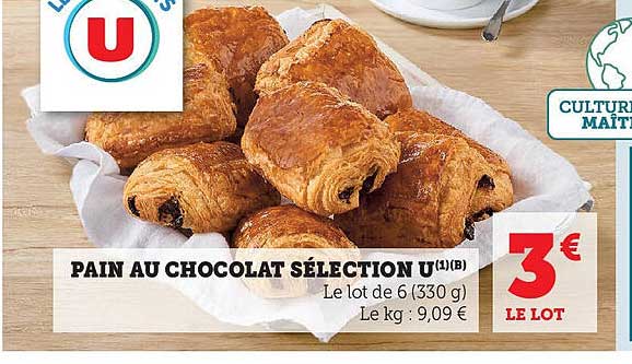 PAIN AU CHOCOLAT SÉLECTION U