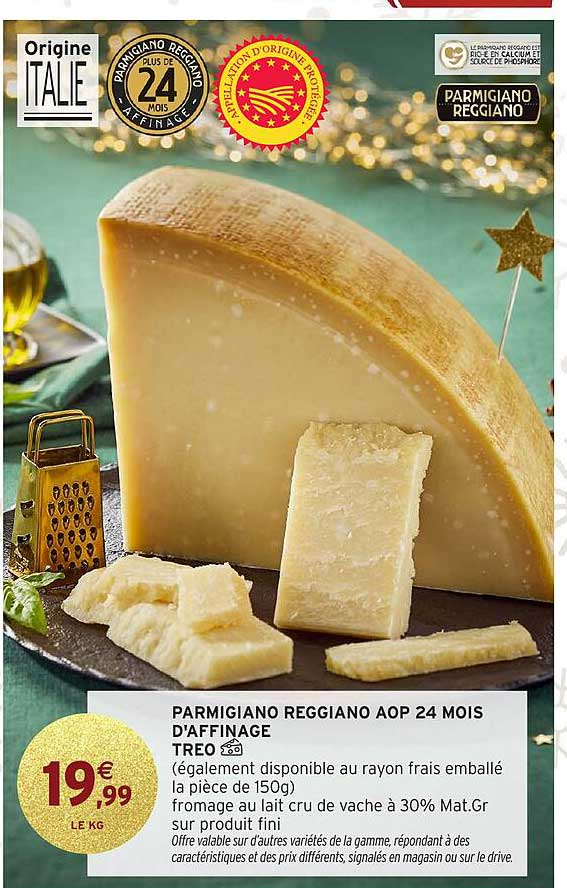 PARMIGIANO REGGIANO AOP 24 MOIS D'AFFINAGE TREO