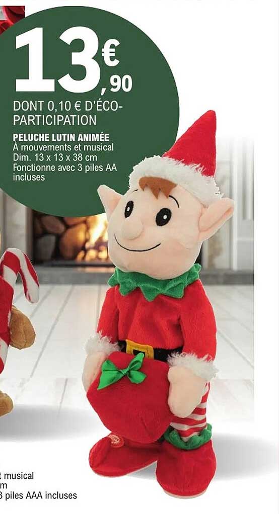 PELUCHE LUTIN ANIMÉE