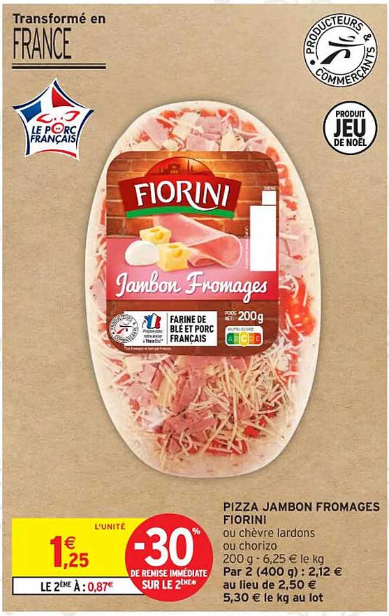 Pizza Jambon Fromages Fiorini