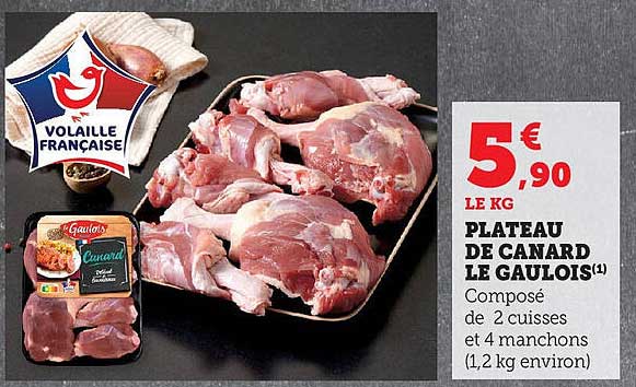 PLATEAU DE CANARD LE GAULOIS