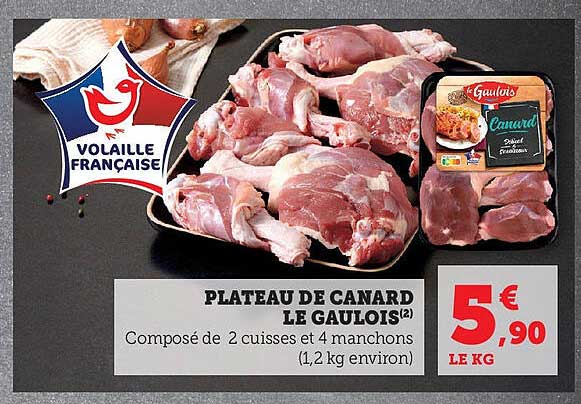 PLATEAU DE CANARD LE GAULOIS