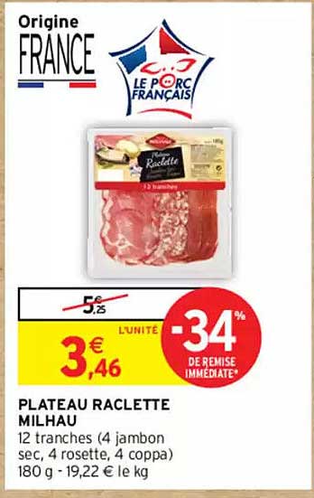 PLATEAU RACLETTE MILHAU