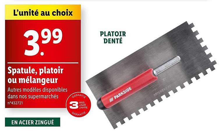 Platoir denté