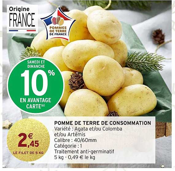 POMME DE TERRE DE CONSOMMATION