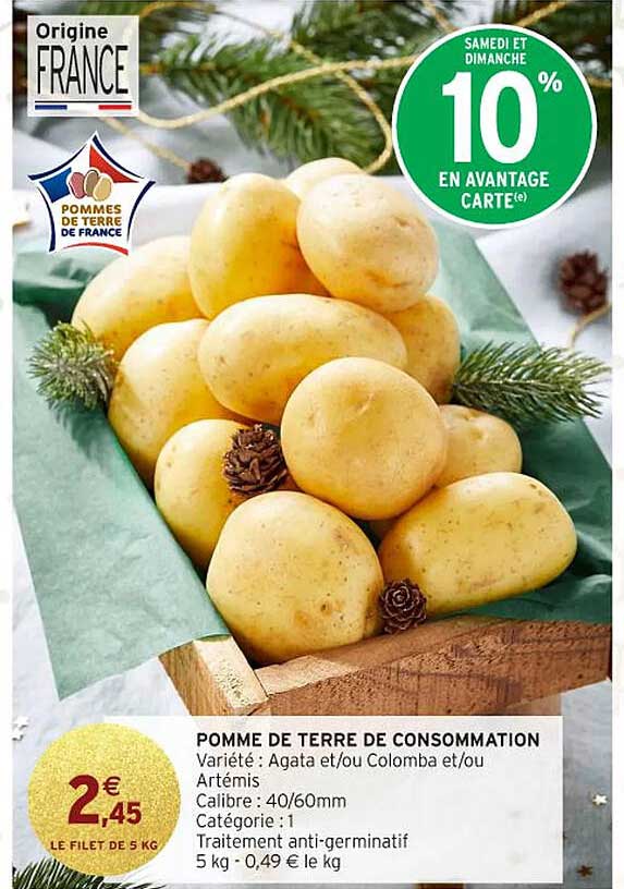 POMME DE TERRE DE CONSOMMATION