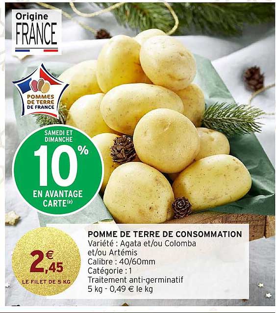 POMME DE TERRE DE CONSOMMATION