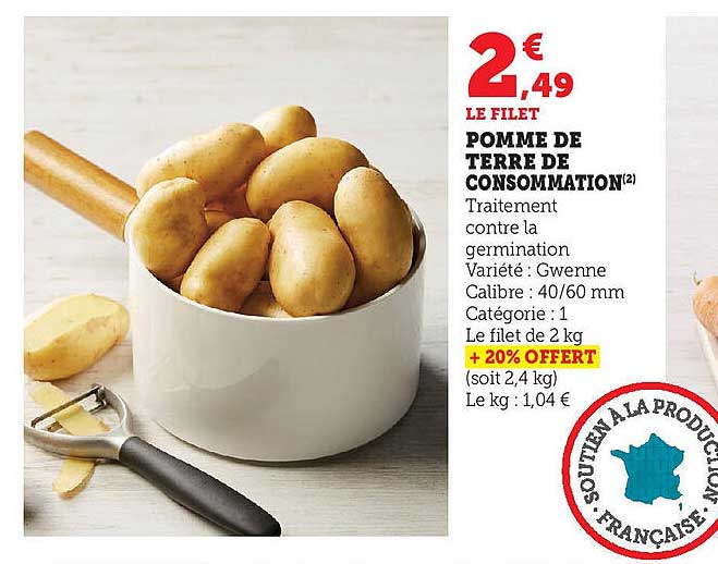 POMME DE TERRE DE CONSOMMATION