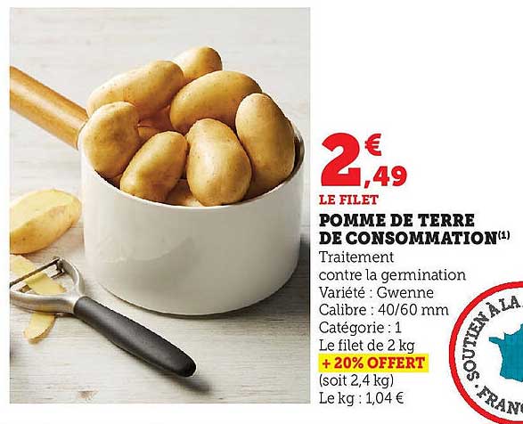 POMME DE TERRE DE CONSOMMATION