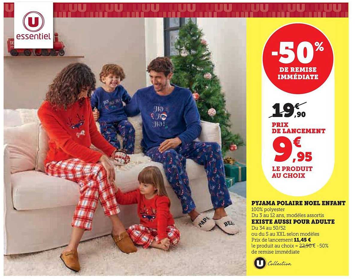 PYJAMA POLAIRE NOEL ENFANT