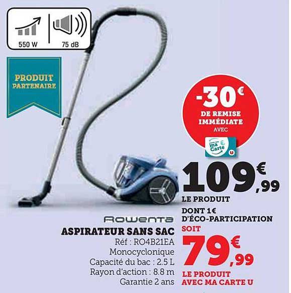 Rowenta Aspirateur sans sac