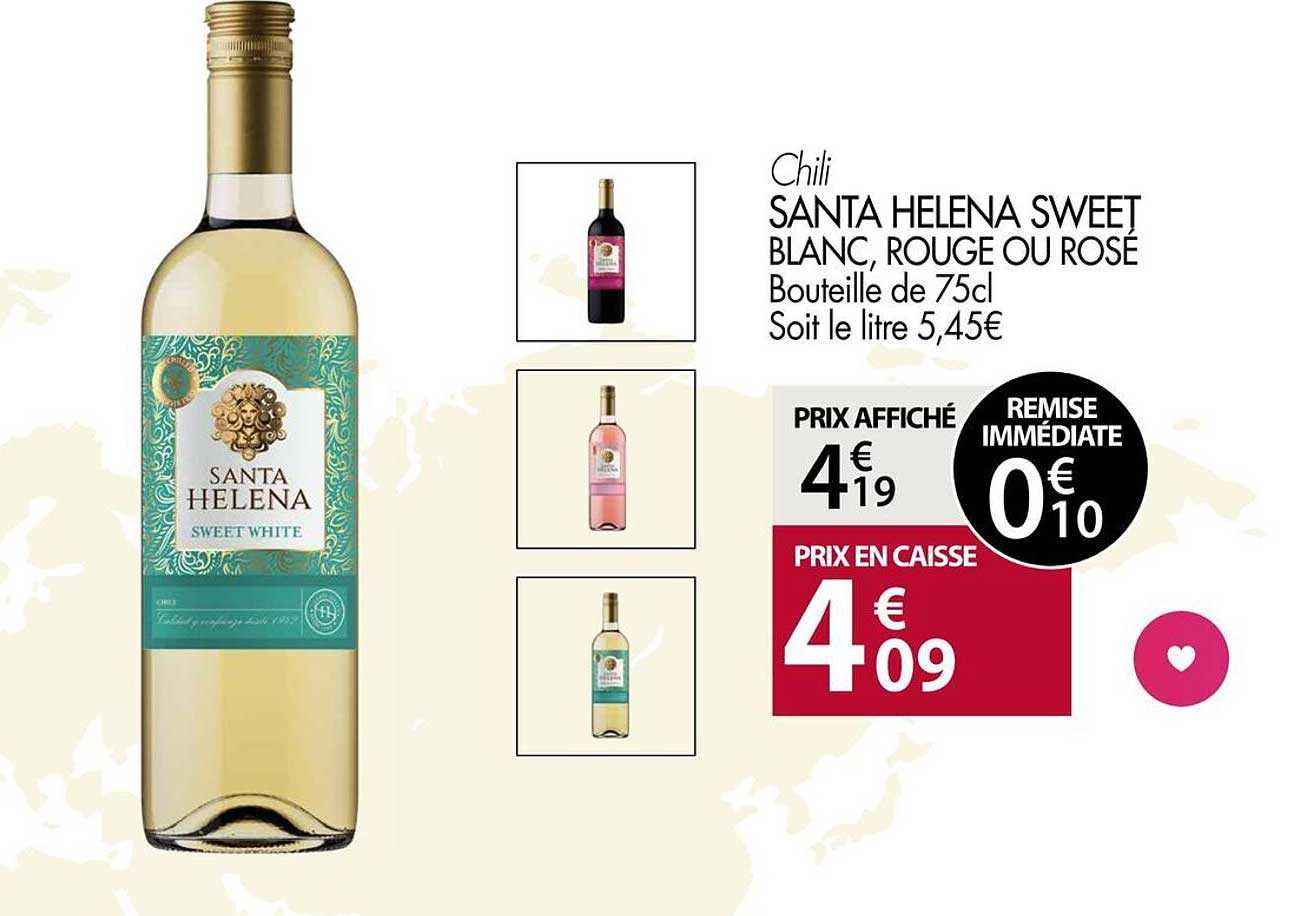 SANTA HELENA SWEET BLANC, ROUGE OU ROSE