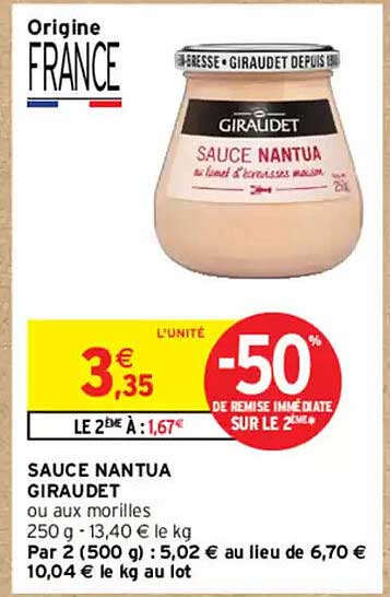 SAUCE NANTUA GIRAUDET