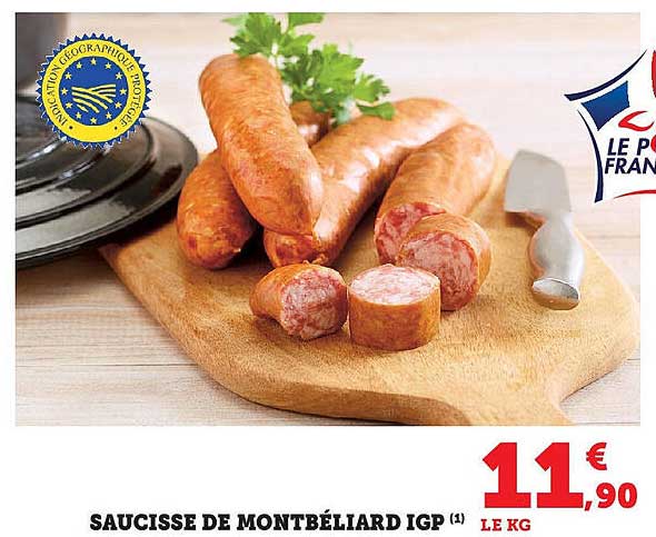 SAUCISSE DE MONTBÉLIARD IGP