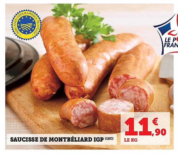 SAUCISSE DE MONTBÉLIARD IGP