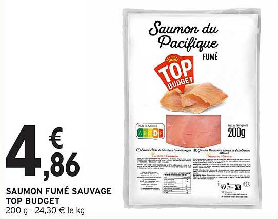 Saumon fumé sauvage TOP BUDGET