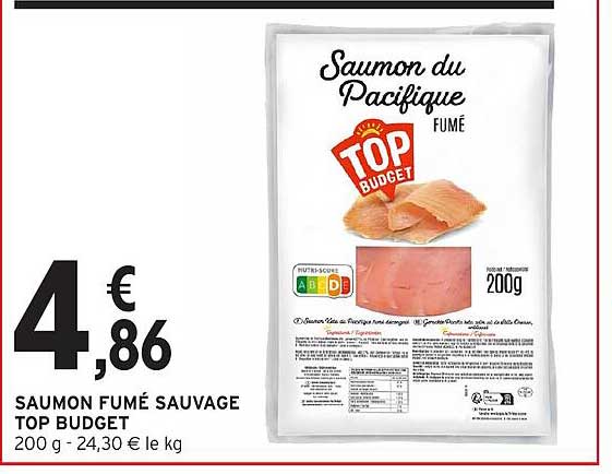 Saumon fumé sauvage TOP BUDGET