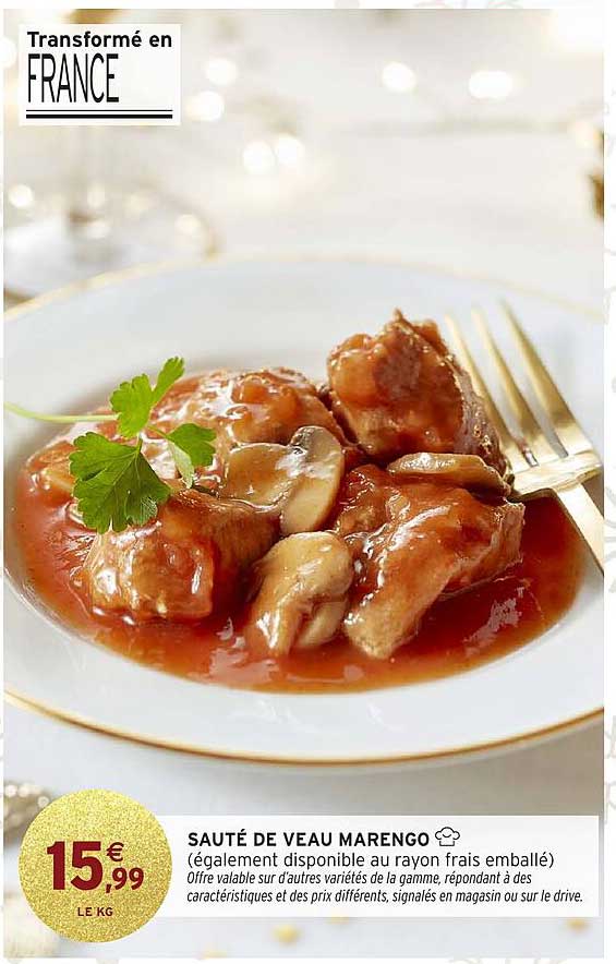 SAUTÉ DE VEAU MARENGO