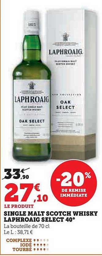 SINGLE MALT SCOTCH WHISKY LAPHROAIG SELECT 40°