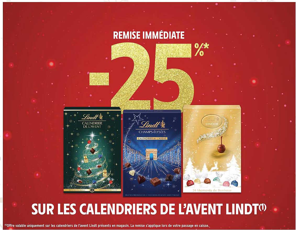 SUR LES CALENDRIERS DE L'AVENT LINDT