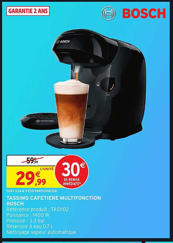 TASSIMO CAFETIERE MULTIFONCTION BOSCH