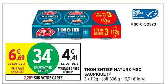 THON ENTIER NATURE MSC SAUPIQUET®