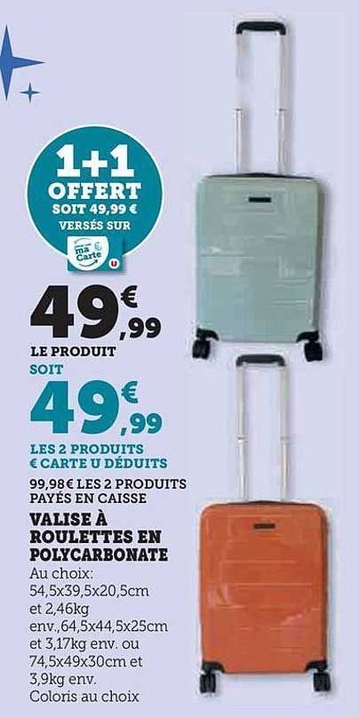 VALISE À ROULETTES EN POLYCARBONATE