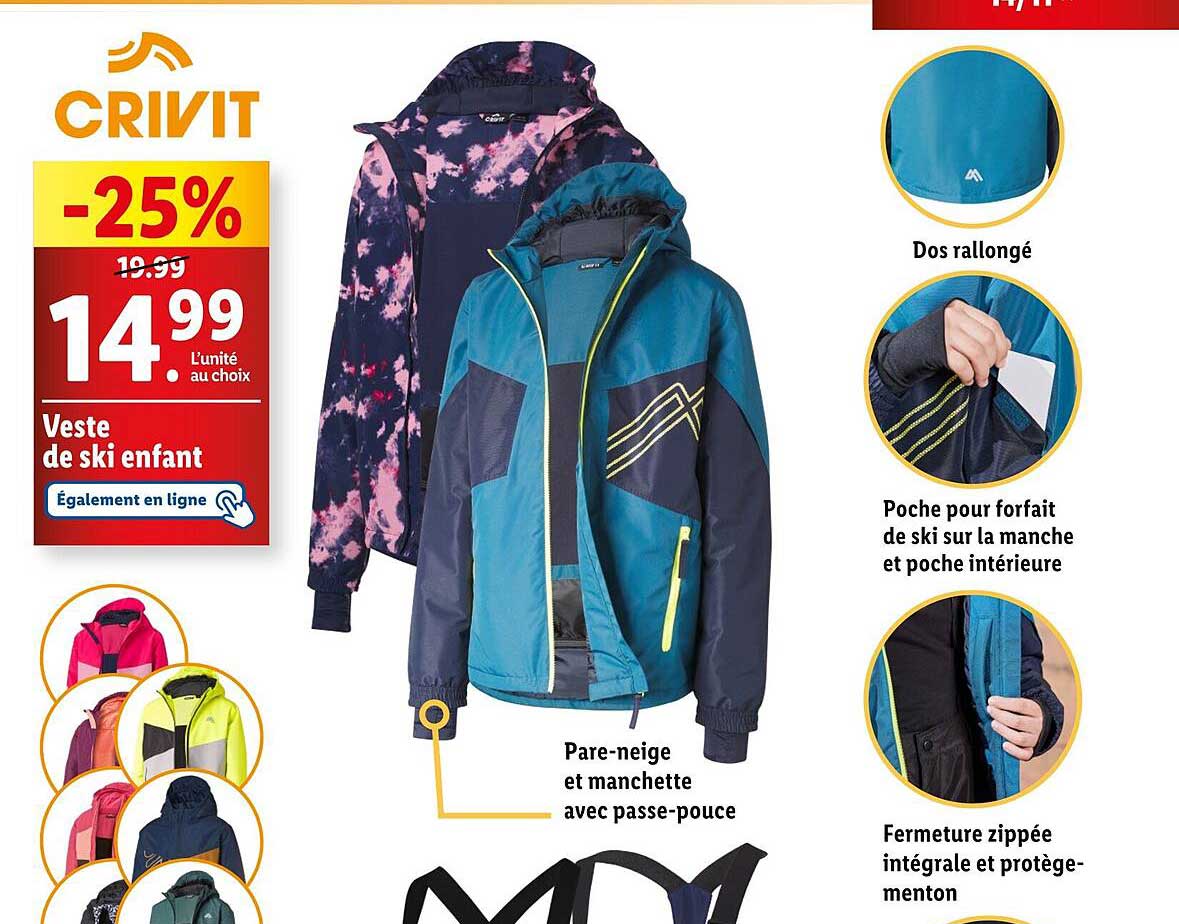 Veste de ski enfant