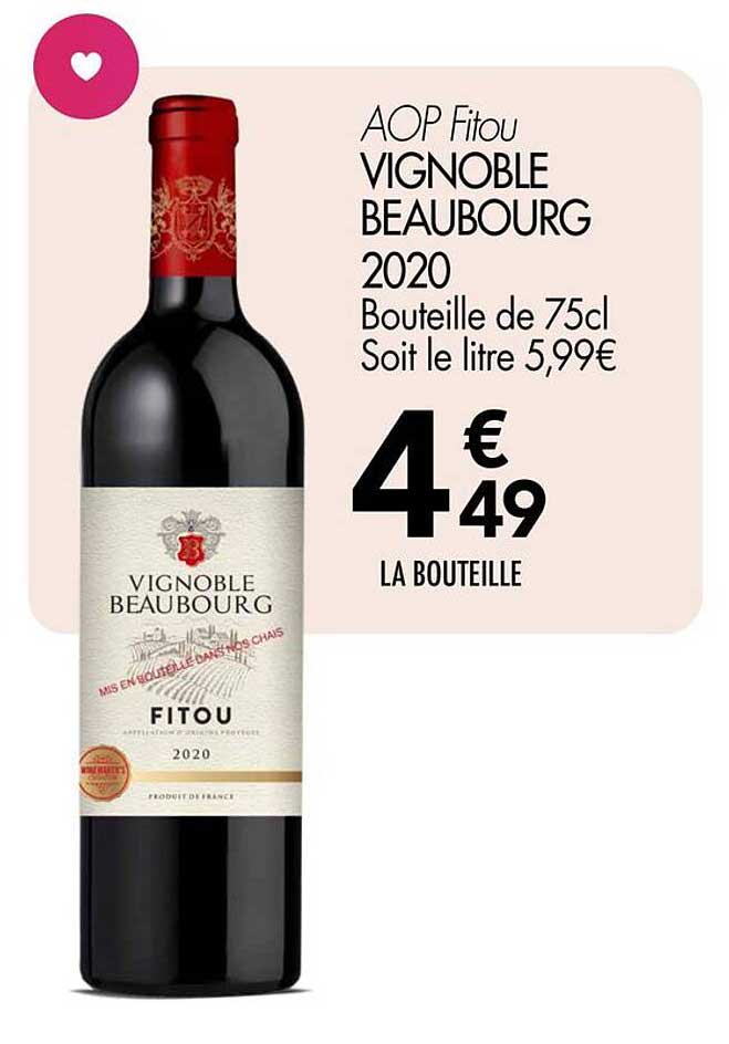 VIGNOBLE BEAUBOURG FITOU 2020