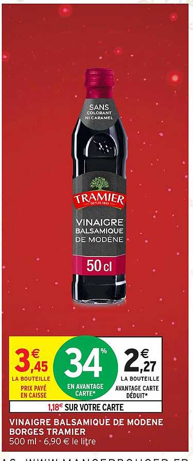 VINAIGRE BALSAMIQUE DE MODÈNE TRAMIER