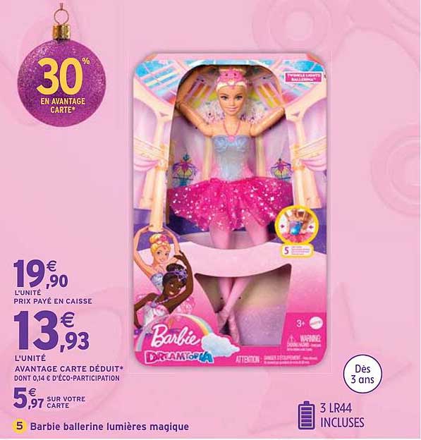 Barbie ballerine lumières magique