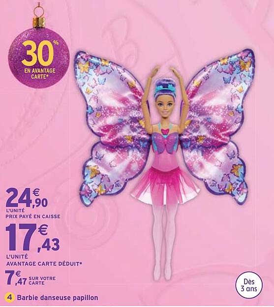 Barbie danseuse papillon