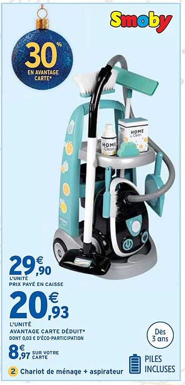 Chariot de ménage + aspirateur