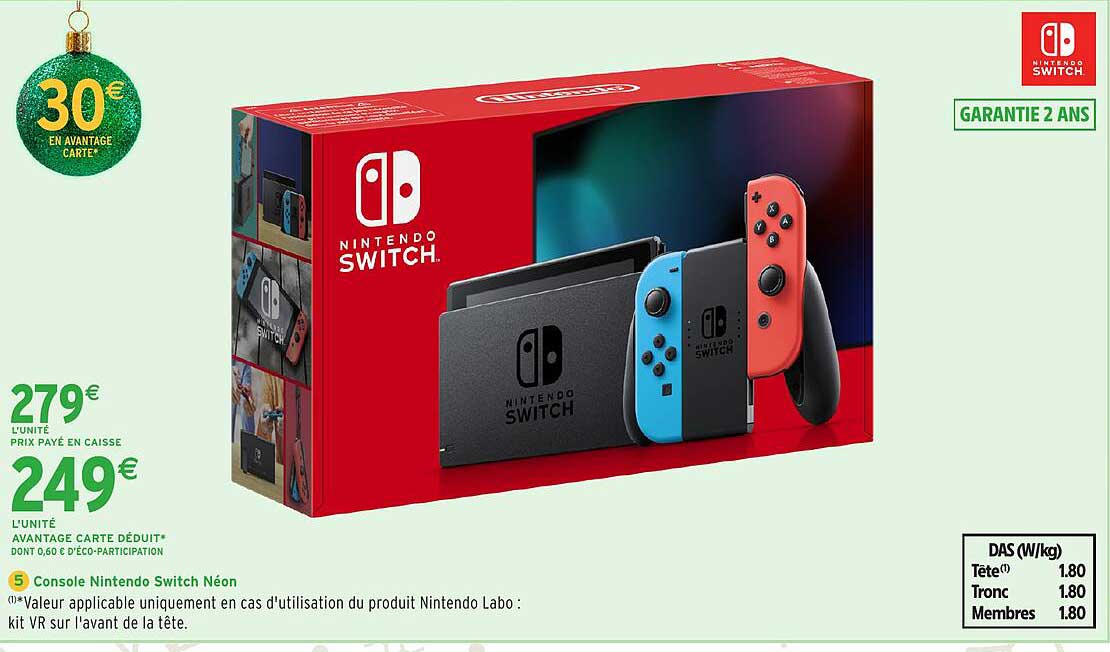 Console Nintendo Switch Néon