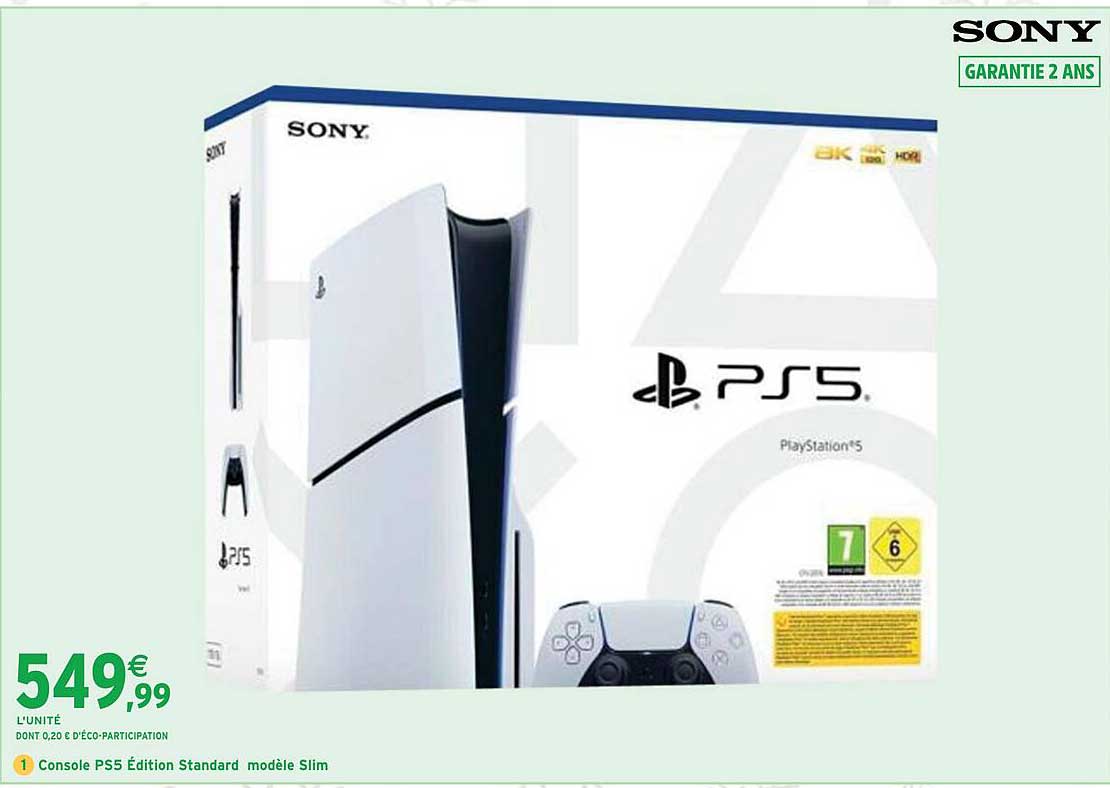 Console PS5 Édition Standard modèle Slim