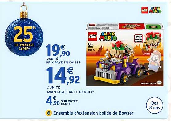 Ensemble d'extension bolide de Bowser