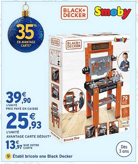 Établi bricolo one Black Decker