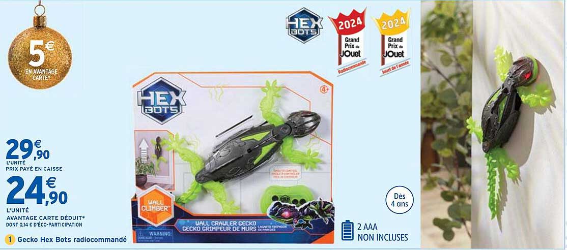 Gecko Hex Bots radiocommandé