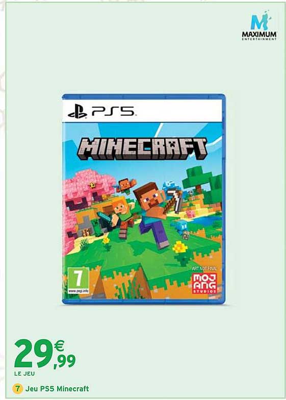 Jeu PS5 Minecraft