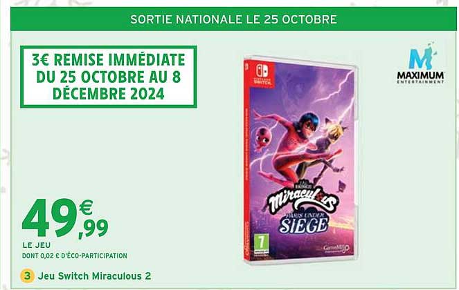 Jeu Switch Miraculous 2